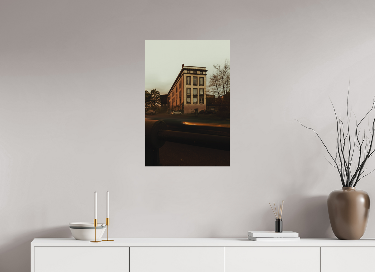 50 x 75 cm, Poster Fuji Crystal DP II mat L'immeuble au ciel crème