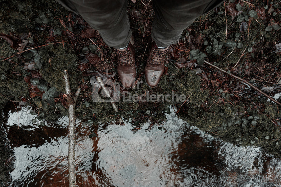 Le reflet à mes pieds sur Alu Dibond