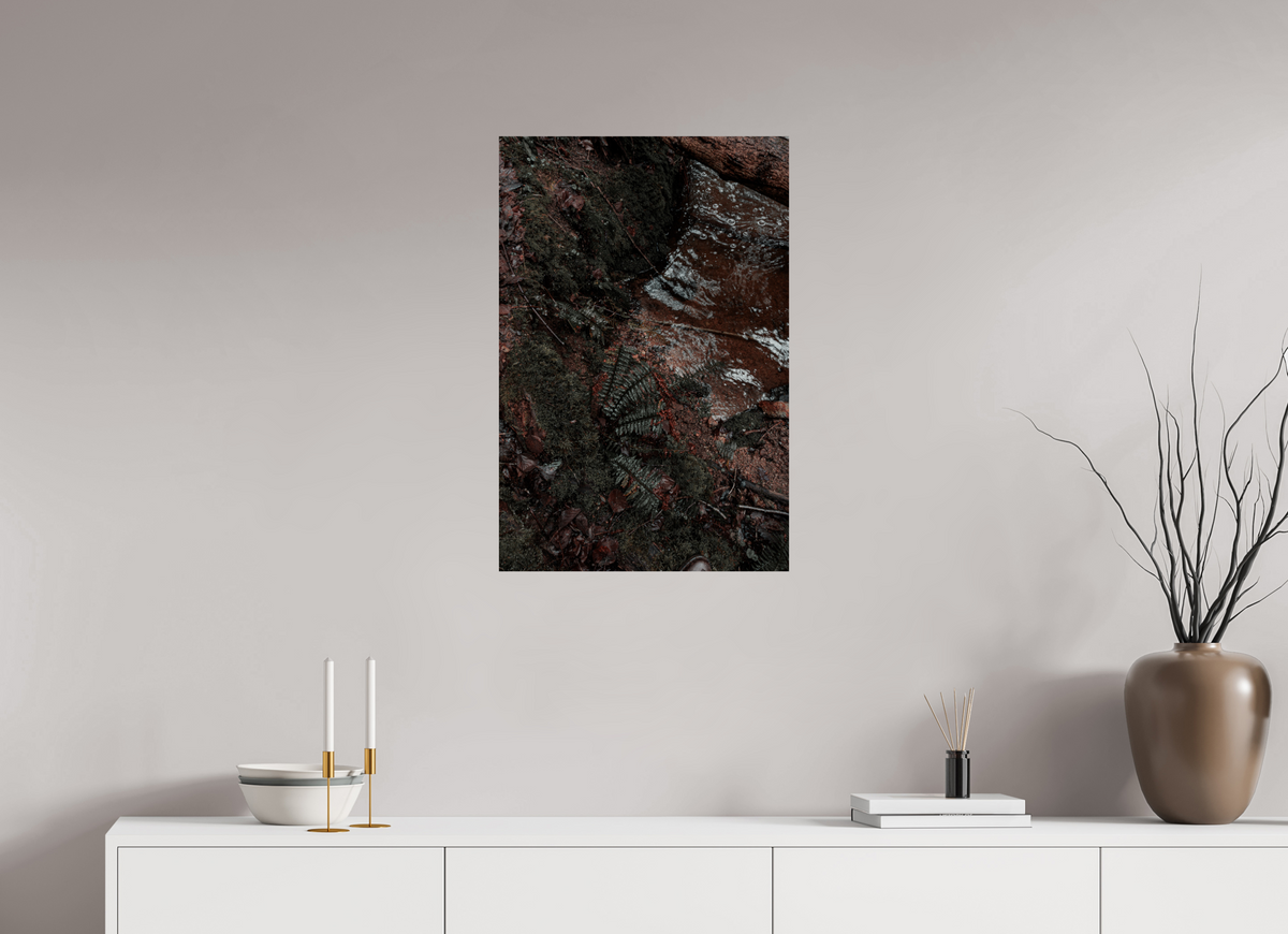 50 x 75 cm, Poster Fuji Crystal Pearl metallise La fougère et l'eau rousse