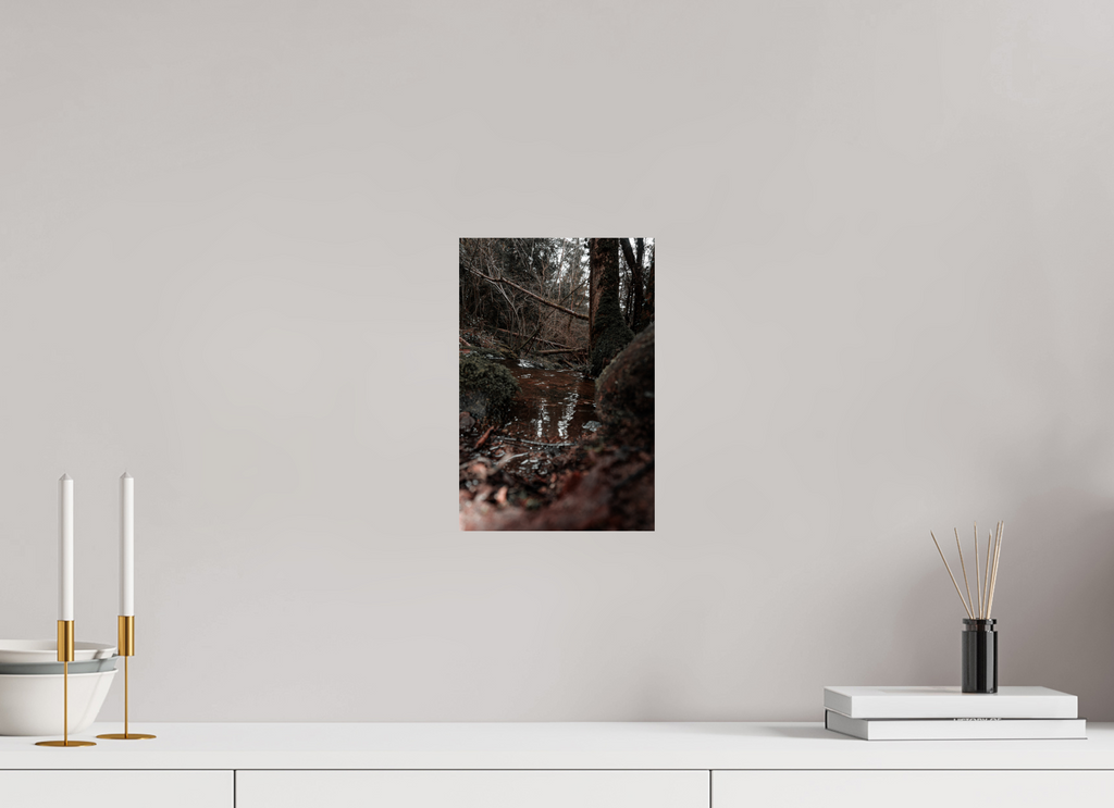 20 x 30 cm, Poster Fuji Crystal Pearl metallise Le ruisseau caché