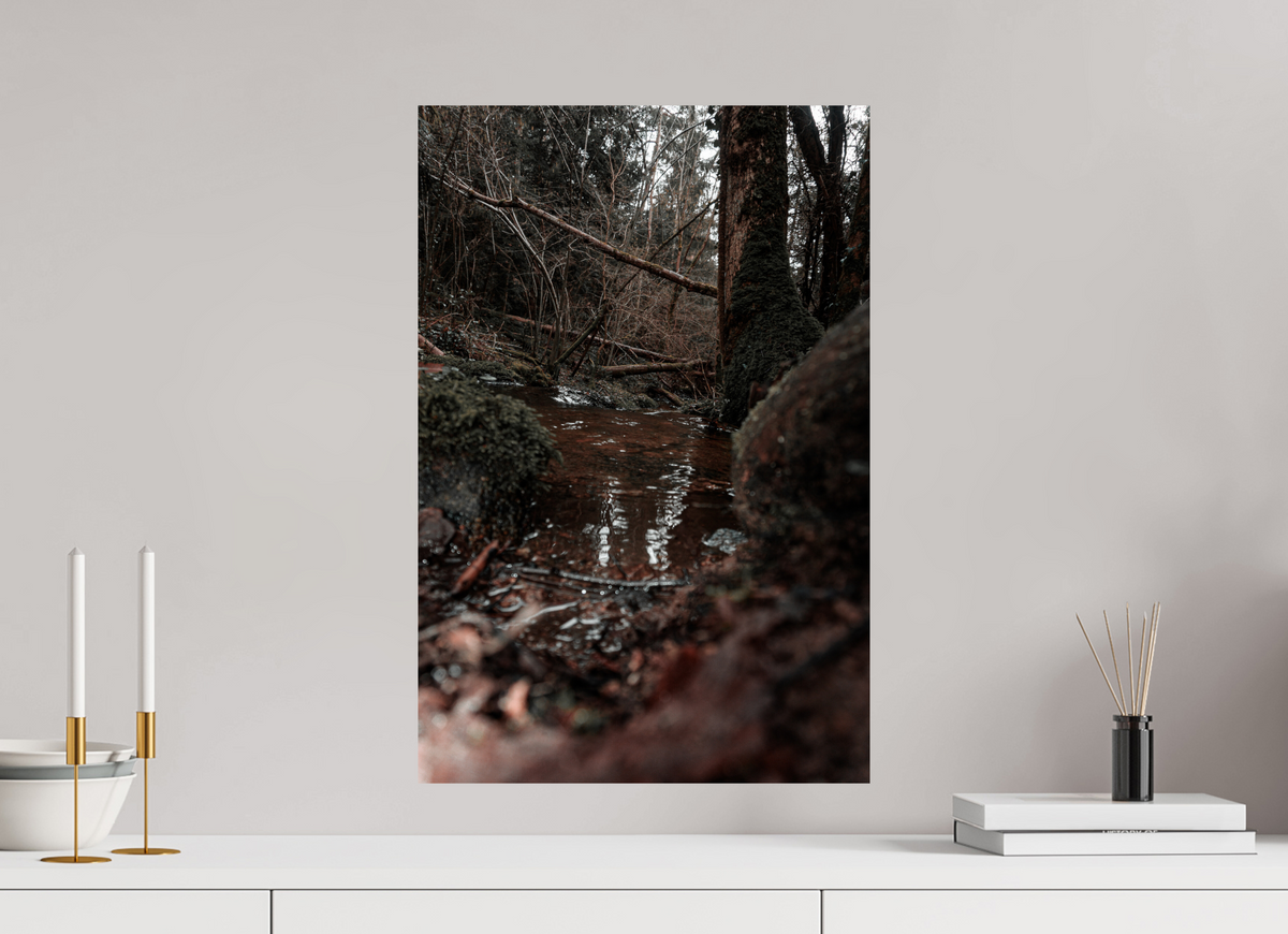 40 x 60 cm, Poster Fuji Crystal Pearl metallise Le ruisseau caché