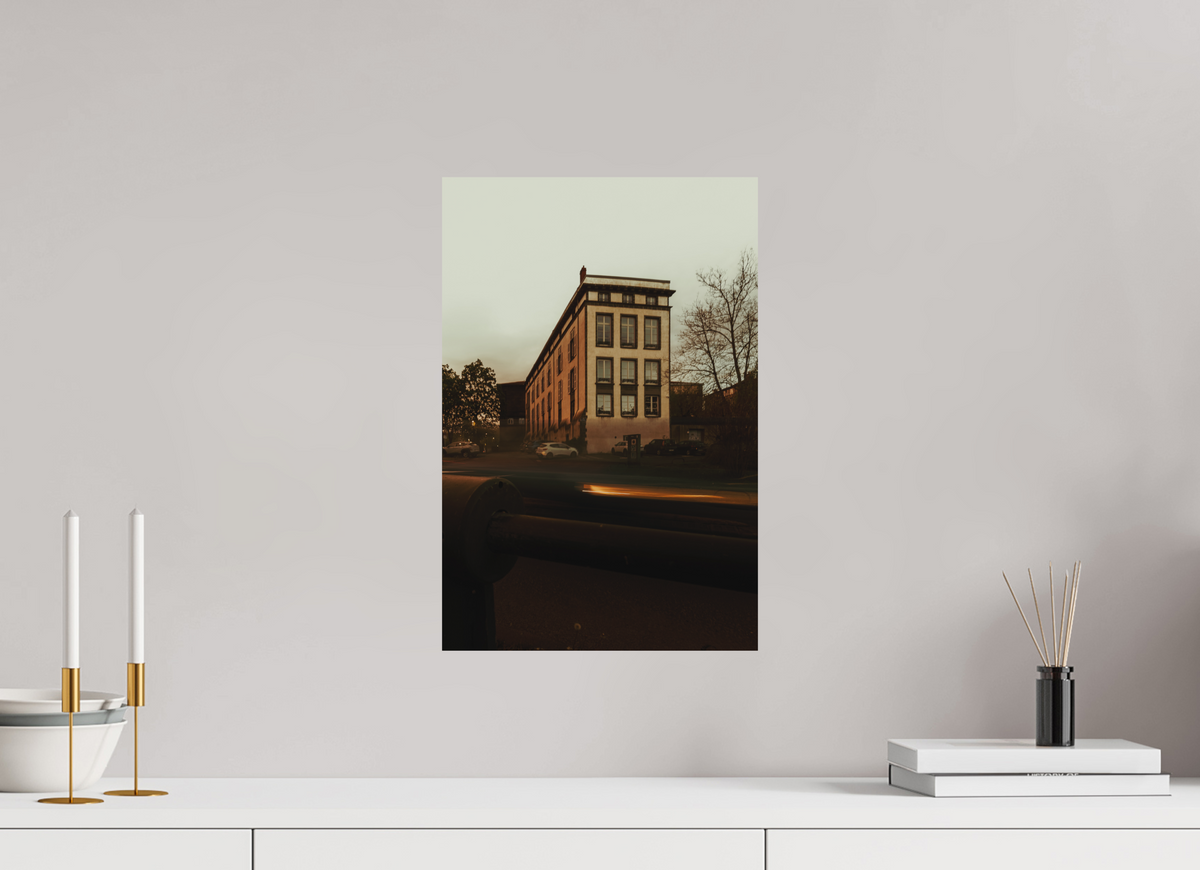 30 x 45 cm, Poster Fuji Crystal DP II mat L'immeuble au ciel crème