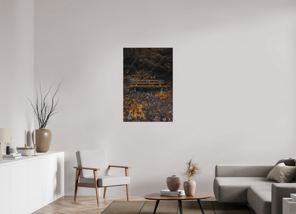 70 x 105 cm, Poster Fuji Crystal DP II mat Le banc moussu