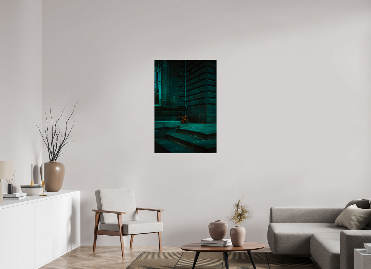 70 x 105 cm, Poster Fuji Crystal Pearl metallise Les marches vertes