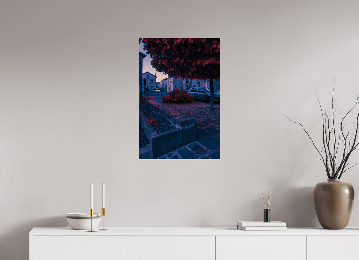 50 x 75 cm, Poster Fuji Crystal Pearl metallise L'arbre rouge