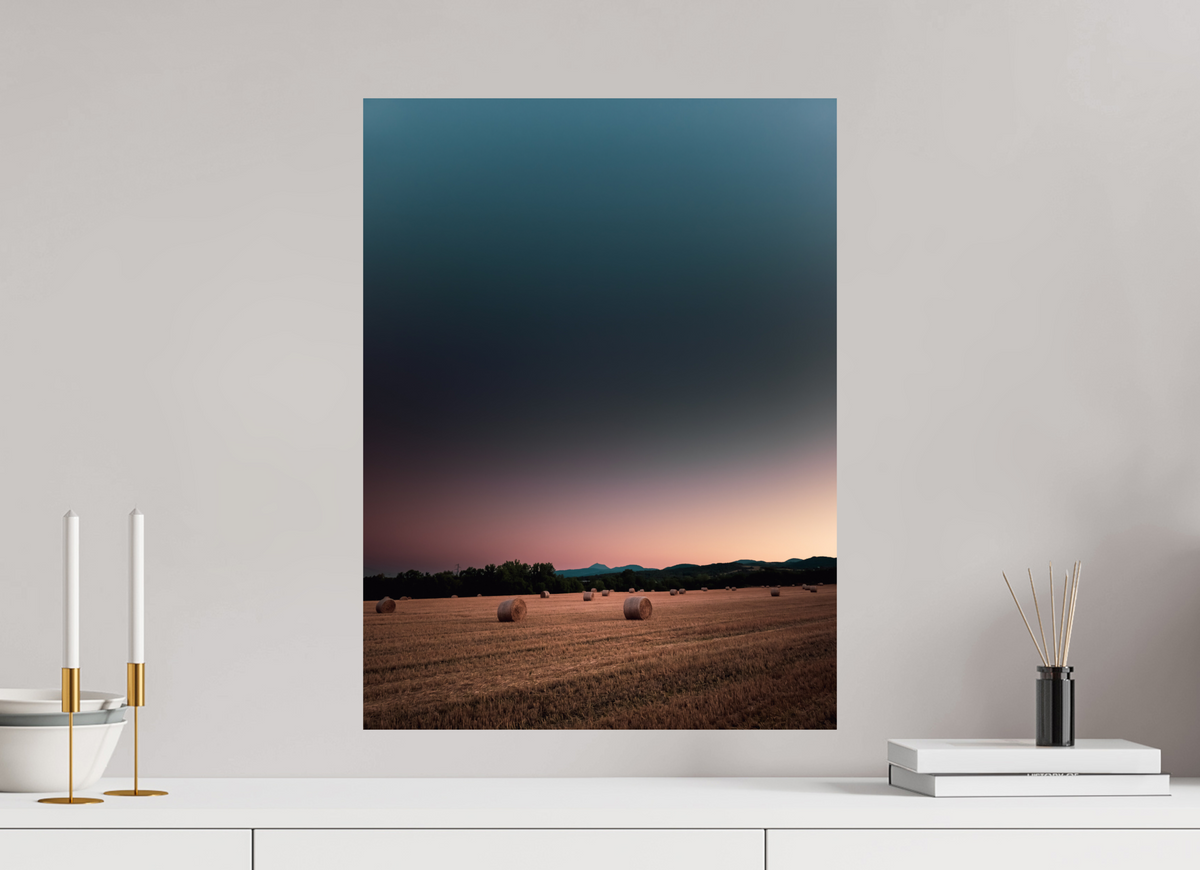 45 x 60 cm, Poster Fuji Crystal Pearl metallise Les bottes de foin