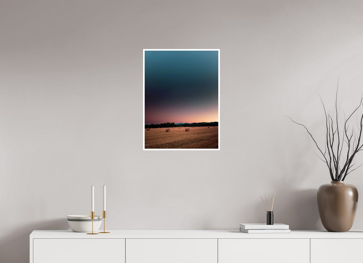 45 x 60 cm, Shopify Été près de Saint-Bonnet, le puy de Dôme au loin