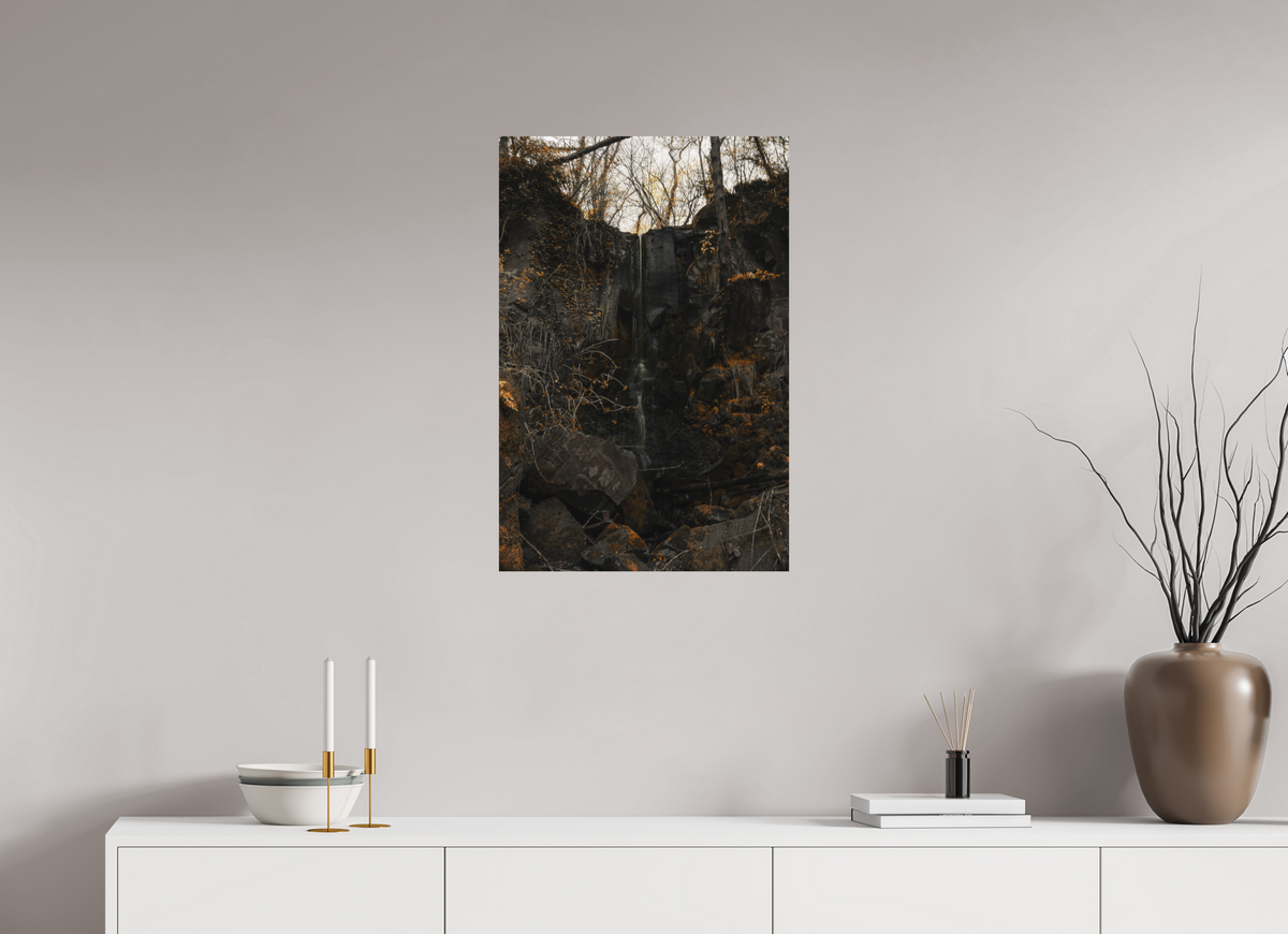 50 x 75 cm, Poster Fuji Crystal DP II mat La cascade sèche