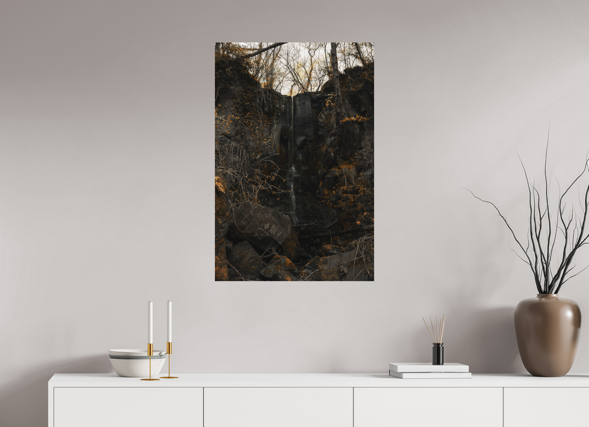 60 x 90 cm, Poster Fuji Crystal DP II mat La cascade sèche