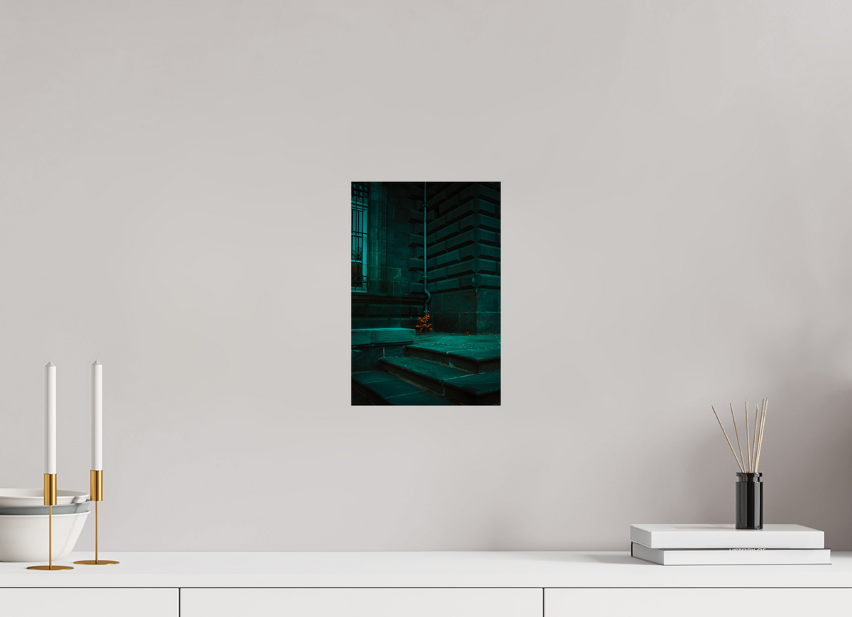 20 x 30 cm, Poster Fuji Crystal Pearl metallise Les marches vertes