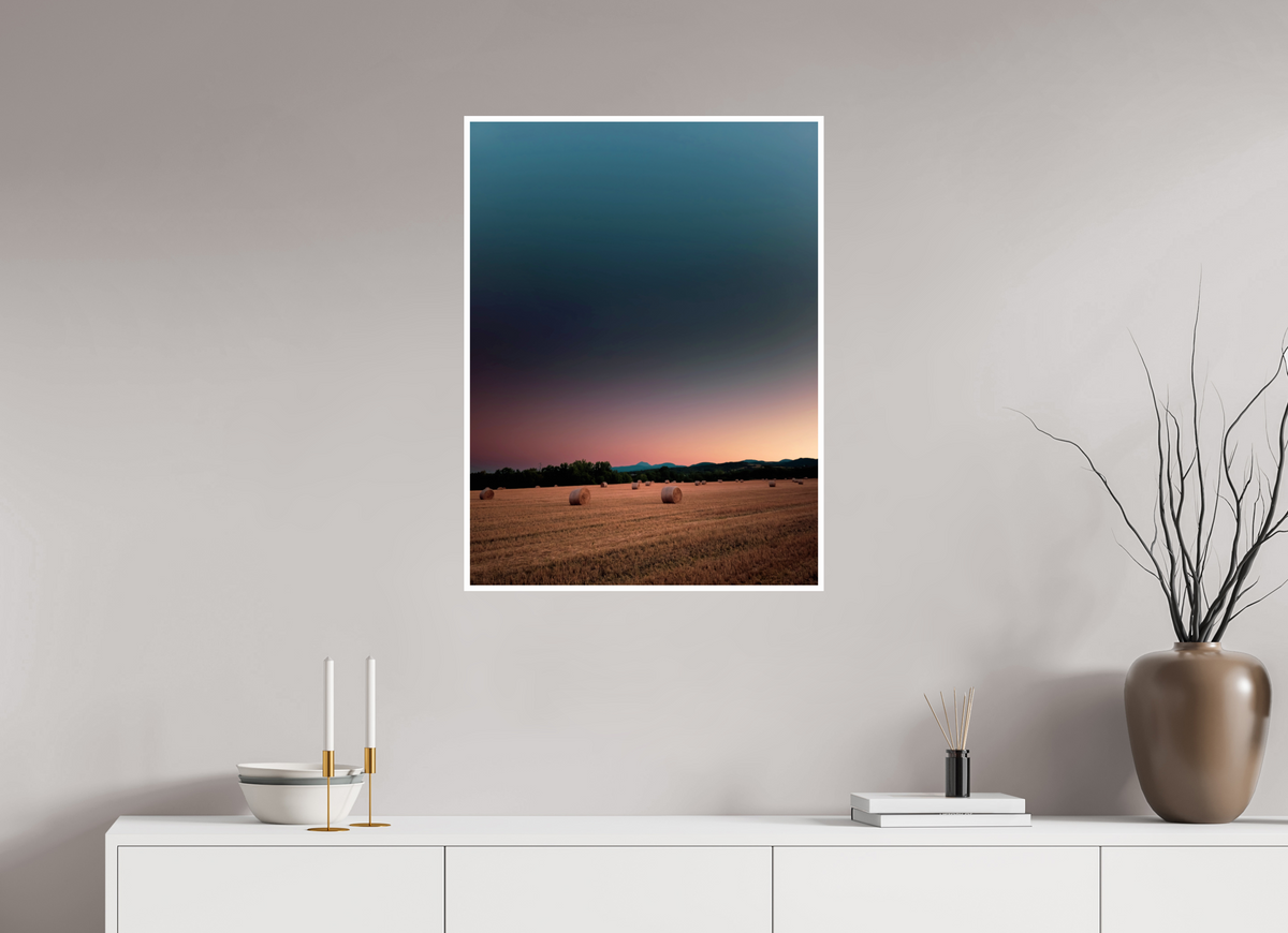 60 x 80 cm, Shopify Été près de Saint-Bonnet, le puy de Dôme au loin