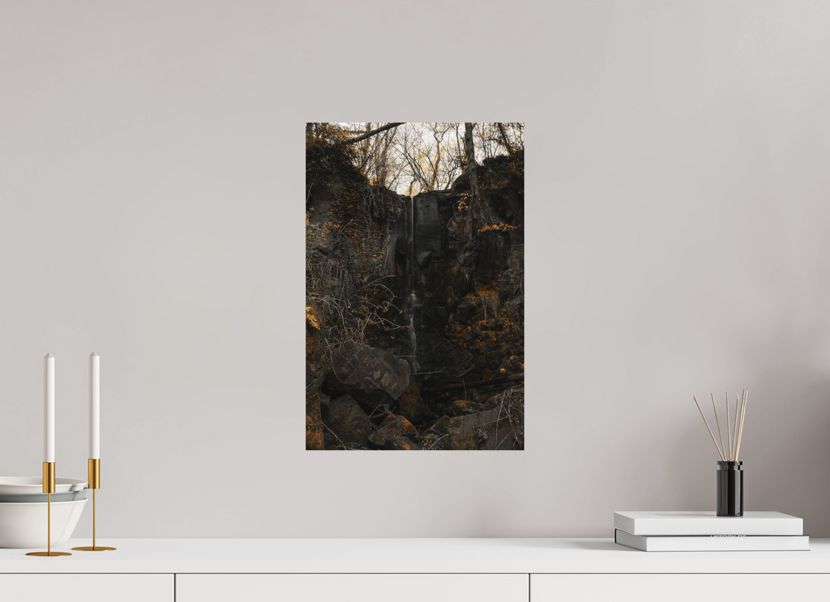 30 x 45 cm, Poster Fuji Crystal DP II mat La cascade sèche