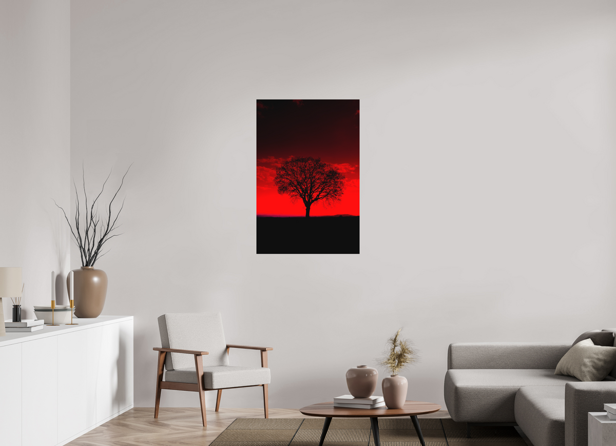 70 x 105 cm, Poster Fuji Crystal DP II mat Aube rouge