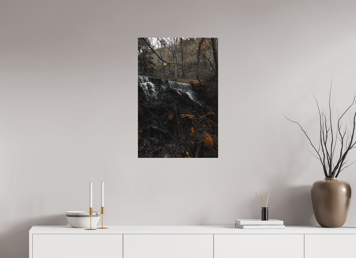 50 x 75 cm, Poster Fuji Crystal DP II mat La cascade et le bois mort