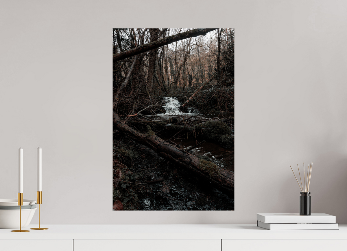 40 x 60 cm, Poster Fuji Crystal Pearl metallise La cascade au loin