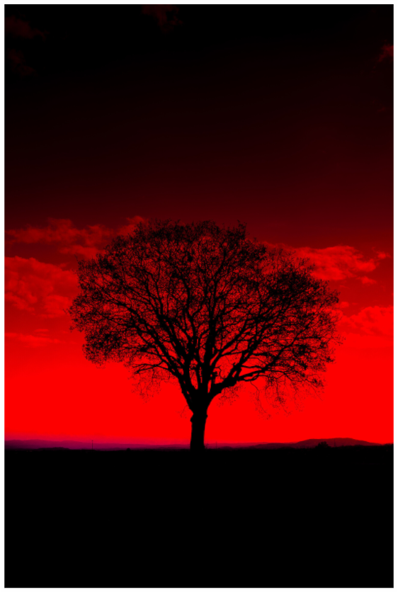 Aube rouge sur les volcans d'Auvergne – photographie d'art de Mr Déclenche