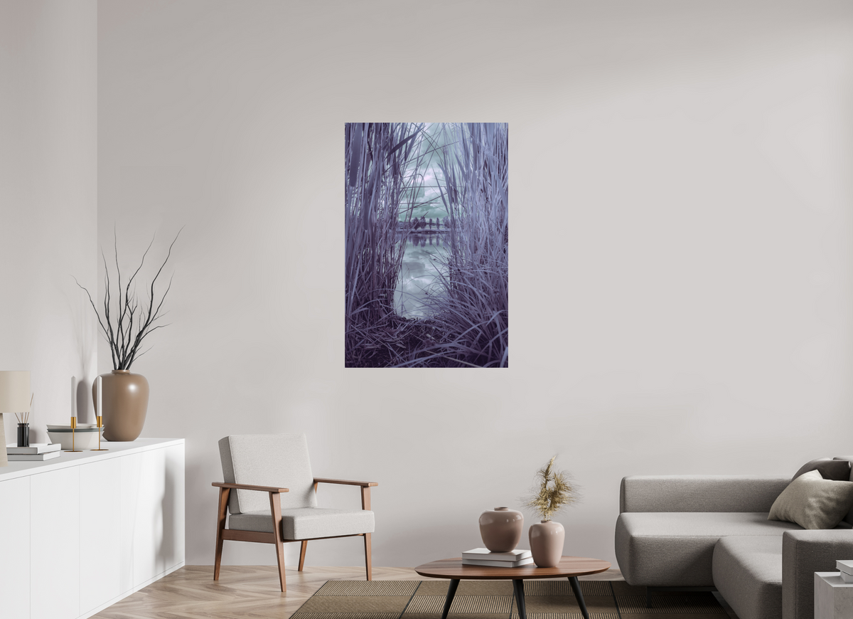 80 x 120 cm, Poster Fuji Crystal DP II mat Les roseaux violets