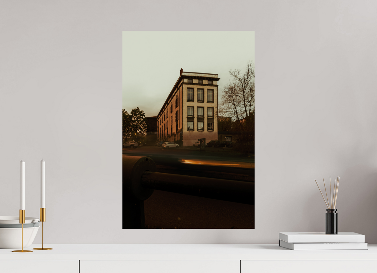40 x 60 cm, Poster Fuji Crystal Pearl metallise L'immeuble au ciel crème