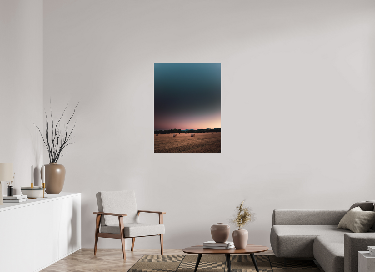 75 x 100 cm, Poster Fuji Crystal DP II mat Les bottes de foin