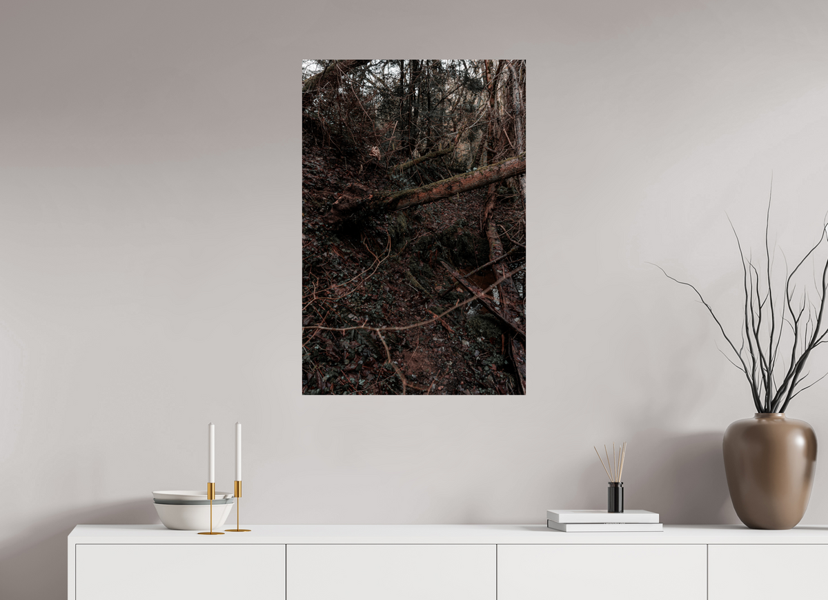 60 x 90 cm, Poster Fuji Crystal Pearl metallise Le bois tombé