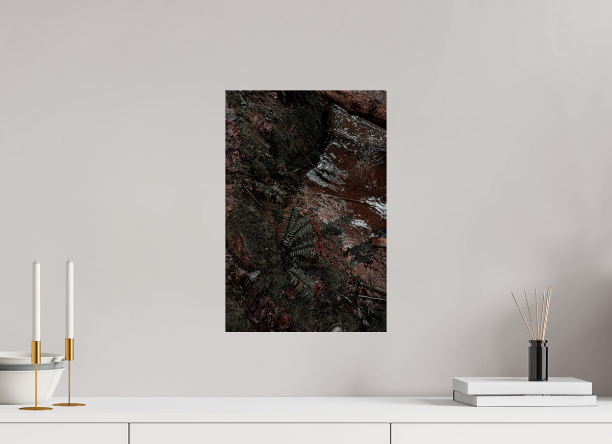 30 x 45 cm, Poster Fuji Crystal Pearl metallise La fougère et l'eau rousse