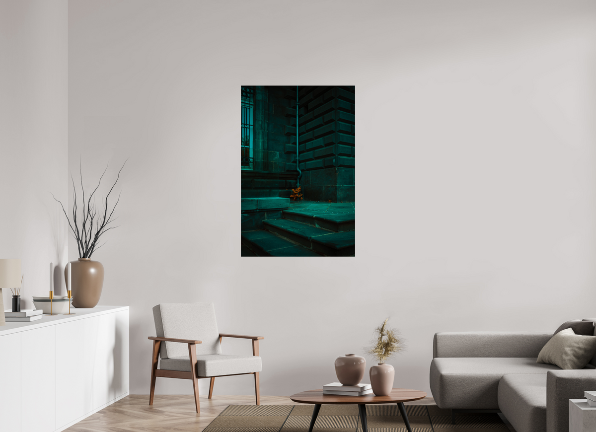 80 x 120 cm, Poster Fuji Crystal Pearl metallise Les marches vertes