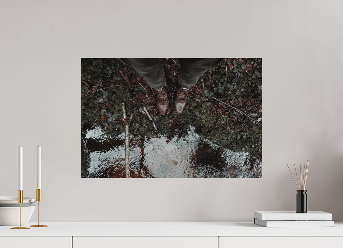 60 x 40 cm, Poster Fuji Crystal DP II mat Le reflet à mes pieds