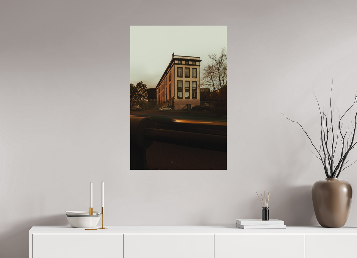60 x 90 cm, Poster Fuji Crystal DP II mat L'immeuble au ciel crème