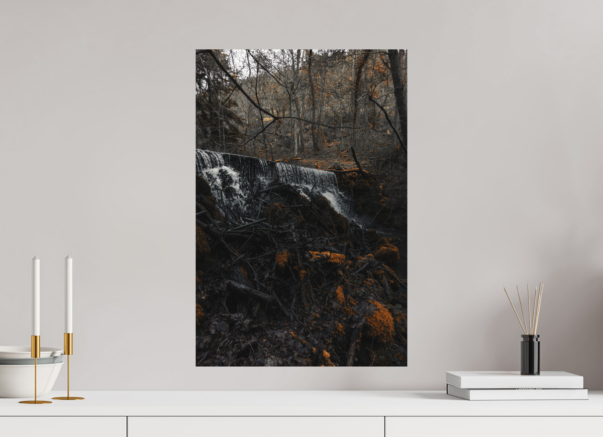 40 x 60 cm, Poster Fuji Crystal DP II mat La cascade et le bois mort