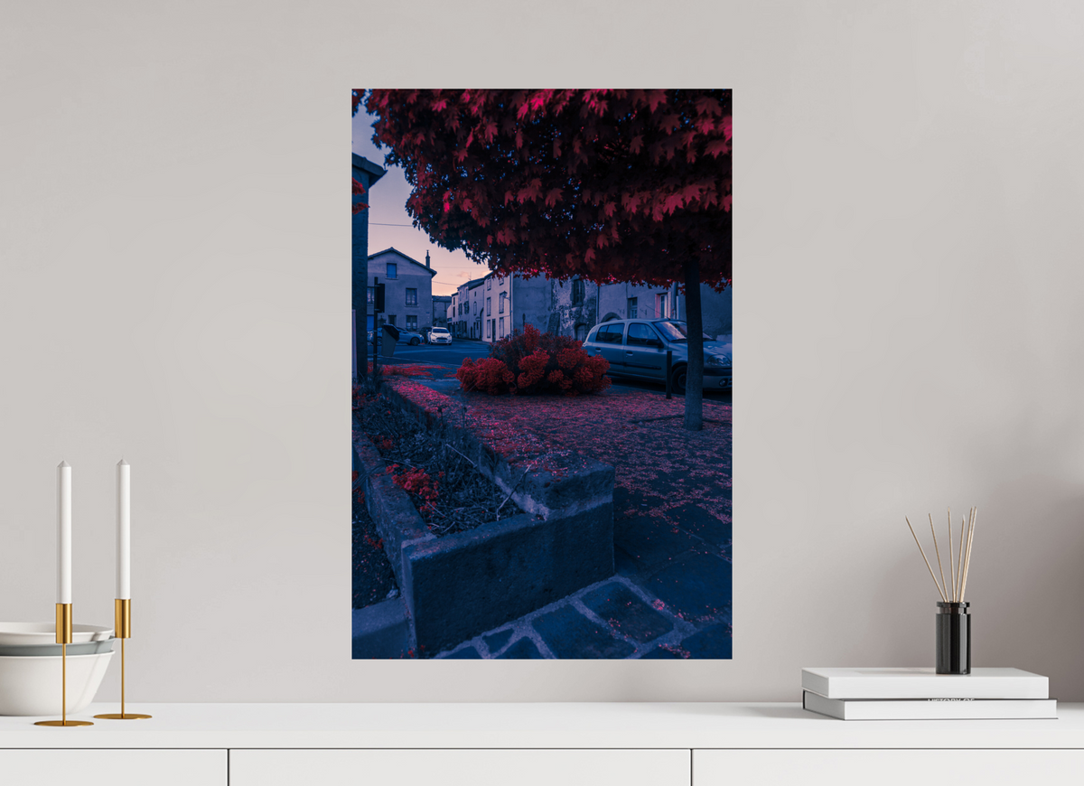 40 x 60 cm, Poster Fuji Crystal Pearl metallise L'arbre rouge