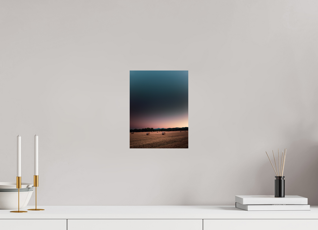 21 x 28 cm, Poster Fuji Crystal Pearl metallise Les bottes de foin