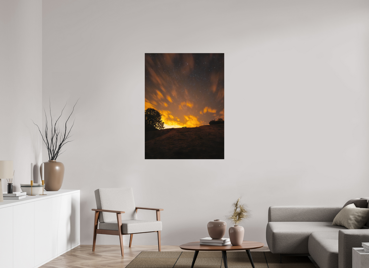 90 x 120 cm, Poster Fuji Crystal DP II mat Le ciel en feu